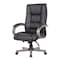 Boss Office Products Executive Gray Wood Desk Chair with Black Caresoft Plus Vinyl B8991-GY - alternate 4